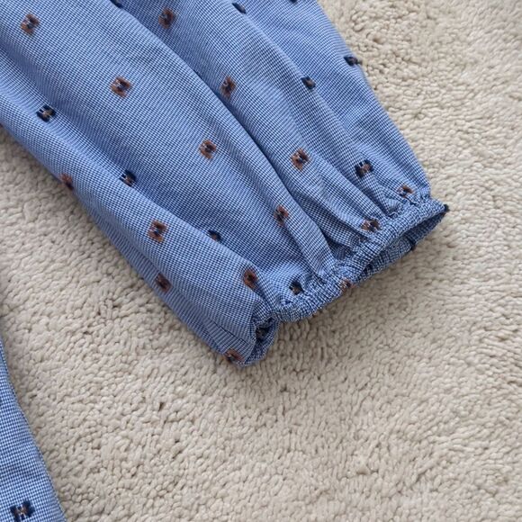 Daniel Cremieux Blue Blouse with Pattern - Picture 5 of 9